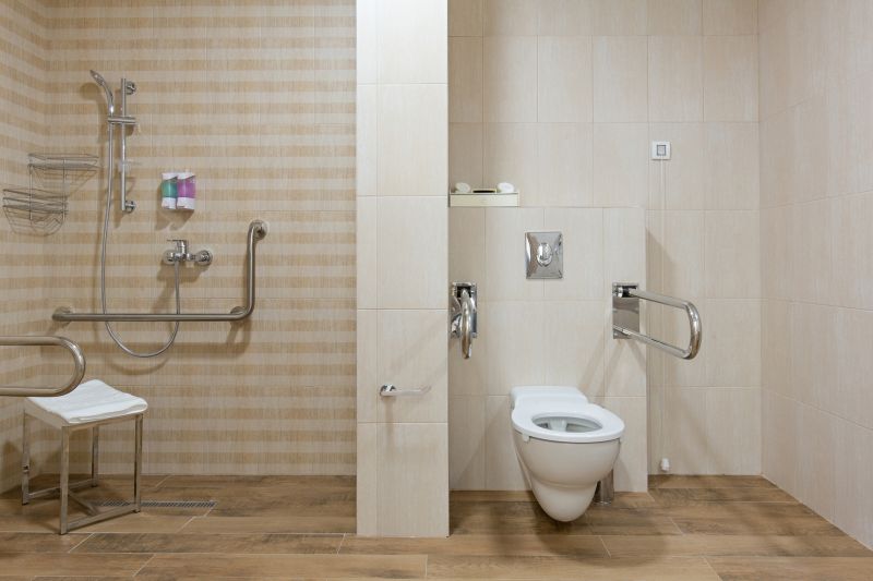 Corner Shower with Built-in Seating